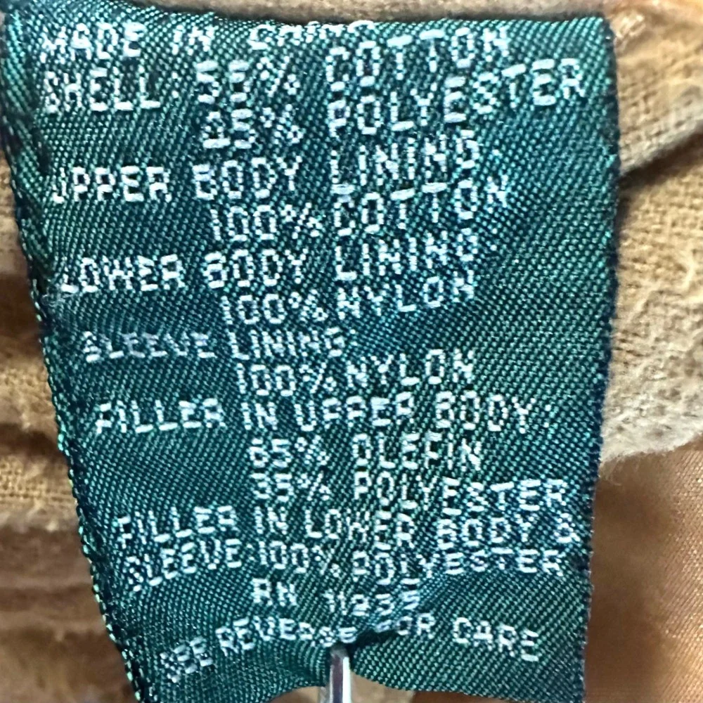 CABIN CREEK Vintage‎ Green Corduroy Collar Barn Jacket Chore Coat Women's M